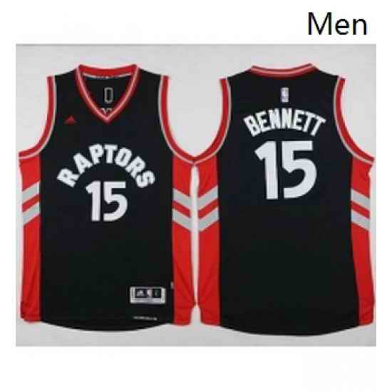 Raptors 15 Anthony Bennett Black Stitched NBA Jersey
